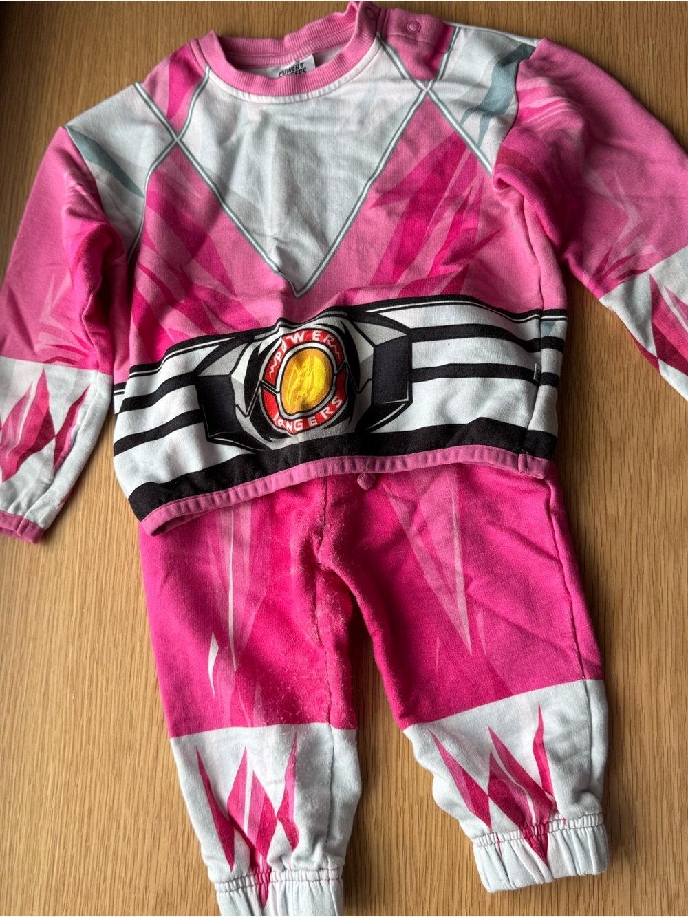 Pink Power Ranger Baby Jogger Set Costume Size 6-12 Months